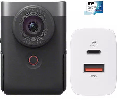 Kit de vlogging Canon Powershot V10, argent