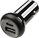 Chargeur de voiture vivanco usb/usb-c 24 w 62303