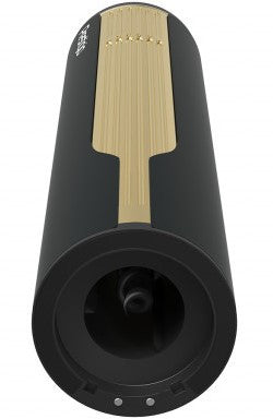 Prestigio maggiore tire-bouchon intelligent 100% automatique ouvre jusqu'à 70 bouteilles sans recharge coupe-capsule inclus design premium batterie 480mah dimensions d 48*h228mm couleur noir + or.