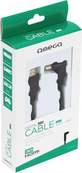 Omega cable HDMI-HDMI 5m angeled (41854)