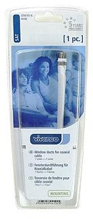 Vivanco cable SAT F-socket flat (44102) - 0