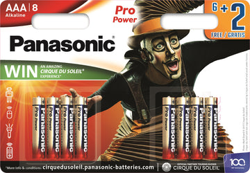 Batterie Panasonic Pro Power LR03PPG/8B (6+2)