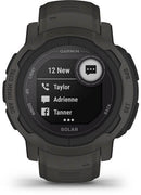 Garmin instinct 2 solar 229 cm 09" mip 45 mm numérique 176 x 176 pixels graphite gps satellite