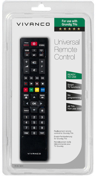 Télécommande universelle vivanco grundig 38019
