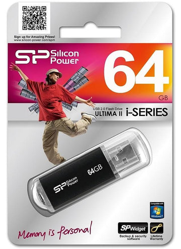 Silicon Power flash drive 64GB Ultima II i-Series, black - 0