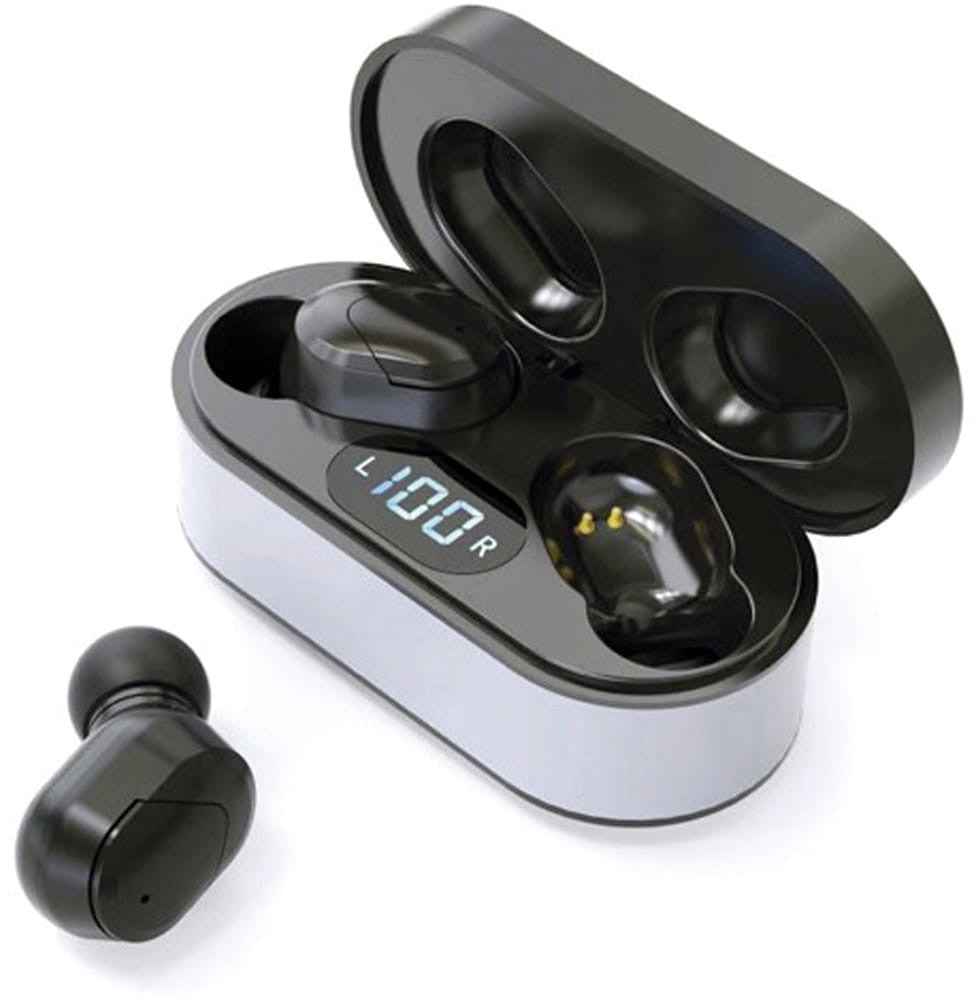 Écouteurs sans fil Platinet Sport Vibe + station de charge PM1050, noir