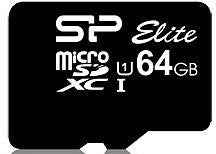 Silicon Power memory card microSDXC 64GB Elite + adapter