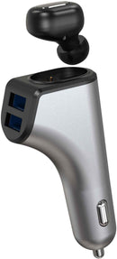 Chargeur voiture Platinet 2xUSB 3,1A + écouteurs Bluetooth Duos (44639)