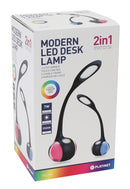 Lampe de bureau Platinet PDL20 7W 2en1, noire (43735)