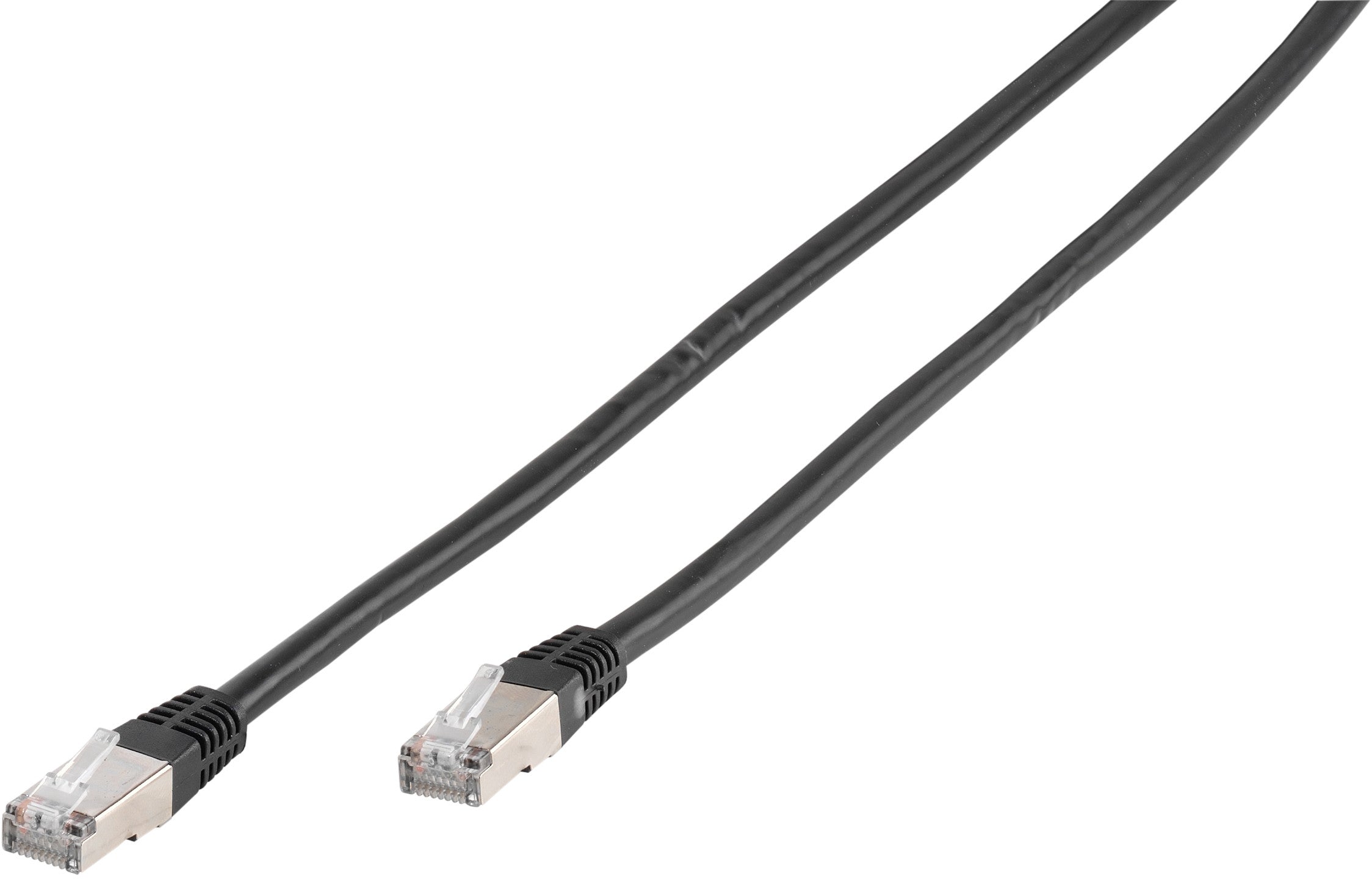Câble réseau vivanco cat 6 1 m noir 45315