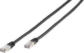 Câble réseau vivanco cat 6 1 m noir 45315