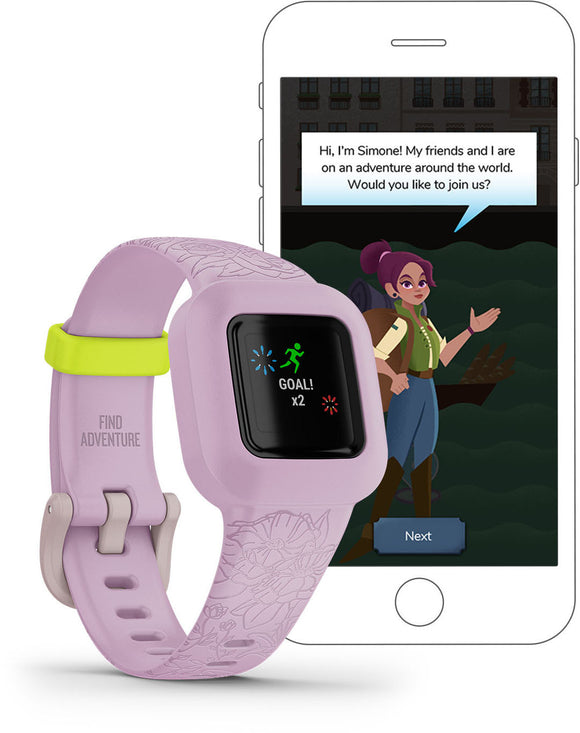 Garmin activity tracker for kids Vivofit Jr.3, lilac floral