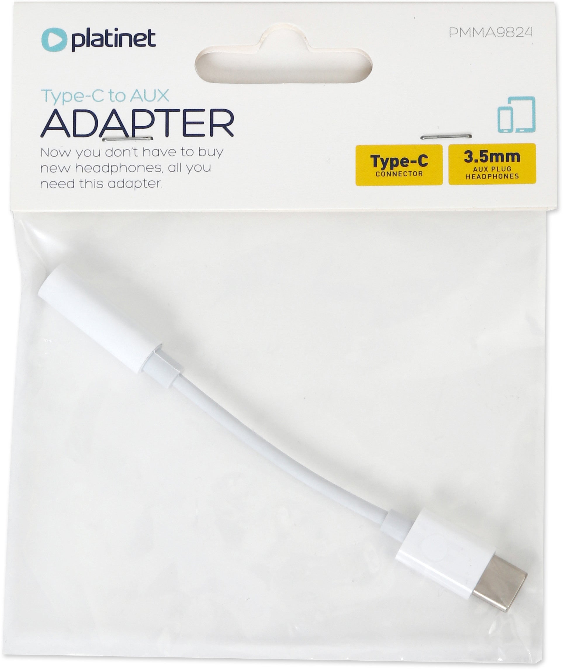 Adaptateur platinet usb-c - 35 mm 45644