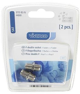 Vivanco socket F double 2pcs (44009) - 0