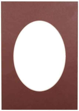 Passepartout 21x29.7, dark brown oval