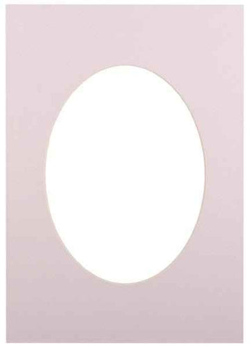 Passepartout 30x40, light grey oval