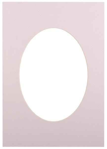 Passepartout 30x40, light grey oval