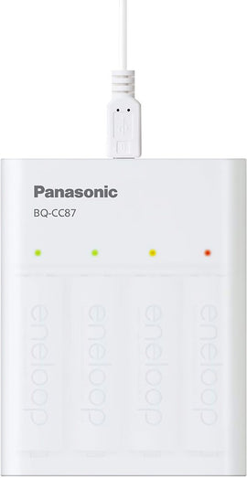 Chargeur Panasonic eneloop BQ-CC87USB + 4x1900