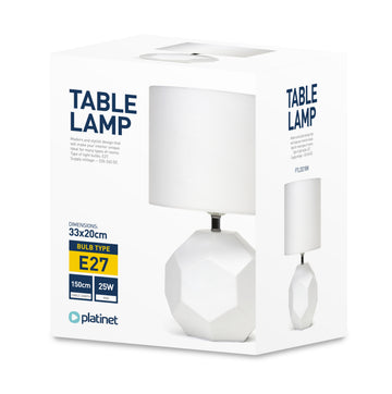 Platinet desk lamp PTL20218W 25W, white - 0
