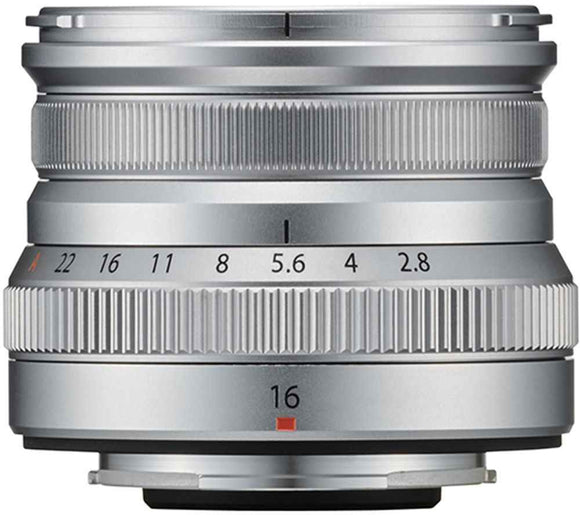 Objectif Fujifilm Fujinon XF 16 mm f/2,8 R WR, argent