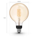 PHILIPS HueW 7W Fil G125 EUR E27