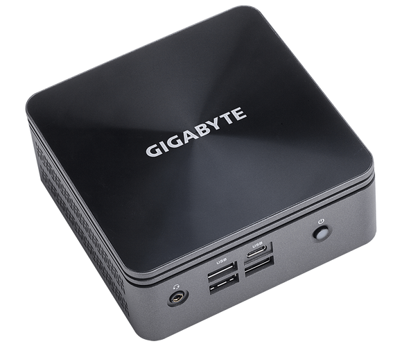GIGABYTE GB-BRI3H-10110 PC/workstation barebone Black i3-10110U BGA 1528 2.1 GHz