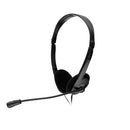 CASTI Spacer, cu fir, standard, utilizare multimedia, call center, microfon pe brat, conectare prin Jack 3.5 mm x 2, negru, "SPK-223", (timbru verde 0.8 lei)