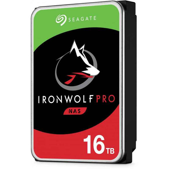 SEAGATE Ironwolf PRO Enterprise NAS HDD 16TB 7200rpm 6Gb/s SATA 256MB cache 8.9cm 3.5inch 24x7 for NAS RAID Rackmount systems BLK