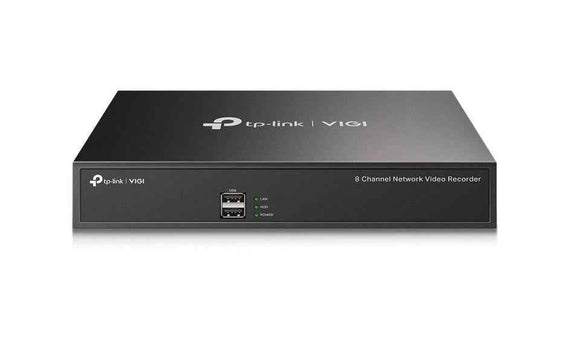 NVR TP-Link VIGI, 8 canale, capacitate max 10 TB, porturi HDMI | VGA | Retea RJ45 | 2 x USB 2.0, "VIGI NVR1008H-8MP" (timbru verde 2 lei)