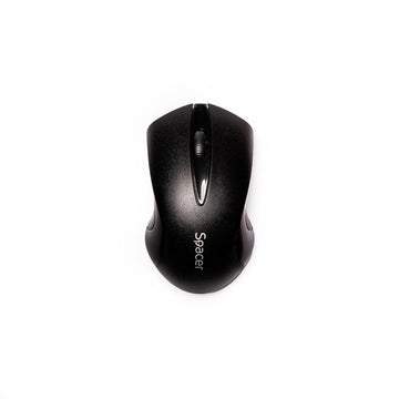 MOUSE  Spacer, PC sau NB, wireless, 2.4GHz, optic, 1000 dpi, butoane/scroll 3/1, , negru, "SPMO-W12" (timbru verde 0.18 lei)