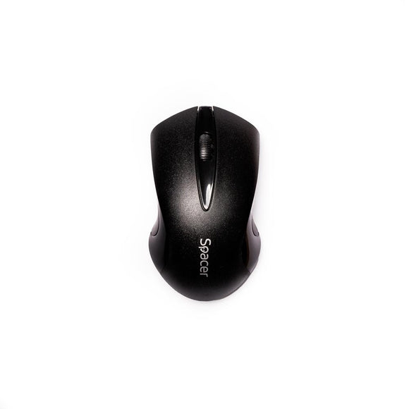 MOUSE  Spacer, PC sau NB, wireless, 2.4GHz, optic, 1000 dpi, butoane/scroll 3/1, , negru, "SPMO-W12" (timbru verde 0.18 lei)