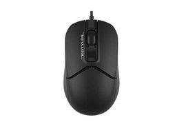 MOUSE A4tech, PC sau NB, cu fir, USB, optic, 1600 dpi, butoane/scroll 3/1, , negru, "FM12 Black" (timbru verde 0.18 lei)