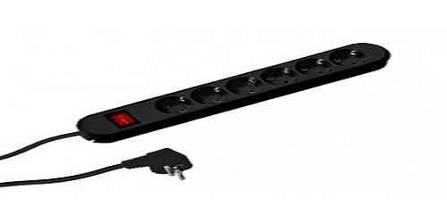 PREL BACHMANN SMART 6xCEE7/3 PC,NEGRU "BM-381.151K" (timbru verde 0.18 lei)