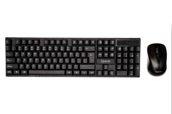 KIT sans fil SPACER, clavier sans fil + souris sans fil, noir, « SPDS-1100 » (timbre vert 0,8 lei)