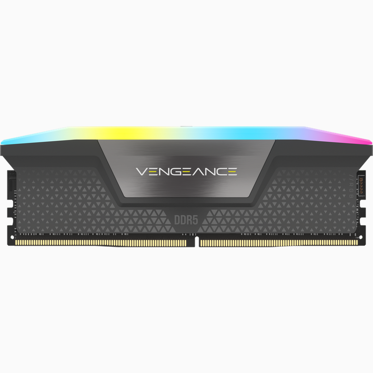 Corsair amd expo vengeance rgb 64 go 2 x 32 go ddr5 5200mt pcb noir cl40 125 v