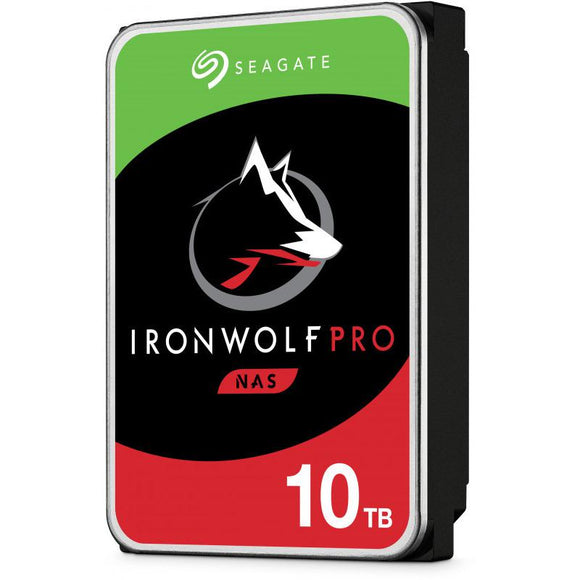 SEAGATE Ironwolf PRO Enterprise NAS HDD 10TB 7200rpm 6Gb/s SATA 256MB cache 8.9cm 3.5inch 24x7 for NAS RAID Rackmount Systeme BLK