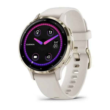 Garmin Venu 3S 3.05 cm (1.2") AMOLED 41 mm Digital 390 x 390 pixels Touchscreen Gold, Ivory Wi-Fi GPS (satellite)