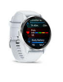 Garmin Venu 3 3.56 cm (1.4") AMOLED 45 mm Digital 454 x 454 pixels Touchscreen Silver, White Wi-Fi GPS (satellite)-2