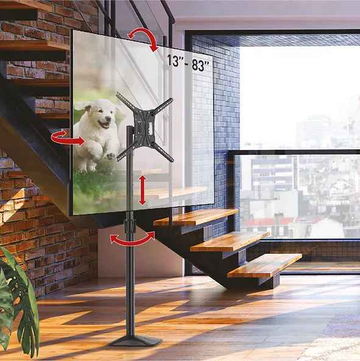 Barkan Fixed Floor Stand TV Mount 13-83", "FS420"