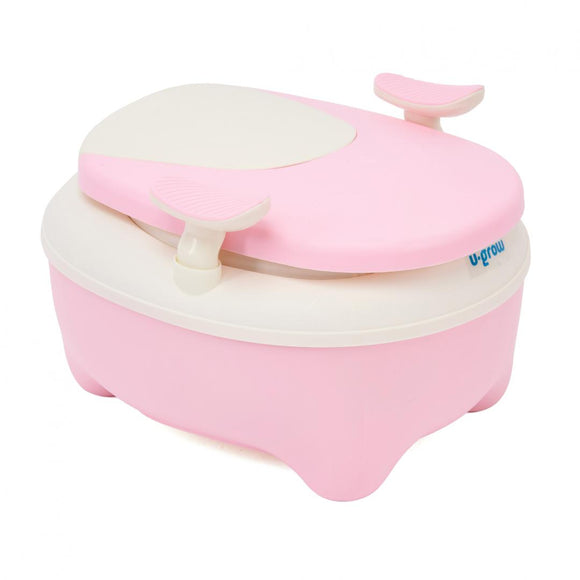 Pot avec poignées rose u-grow