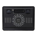 Support pour ordinateur portable 156" grille métallique ventilateur 14 cm avec led bleue noir "sp-nc19"/45504838 timbre vert 08 lei