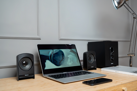 BOXE SPACER 2.1, RMS: 20W (2 x 5W + 10W), control volum, bass, subwoofer lemn MDF, 220V alimentare, USB/FM/RCA, black, "SPSK-21BT-LONDON" (timbru verde 4.00 lei)