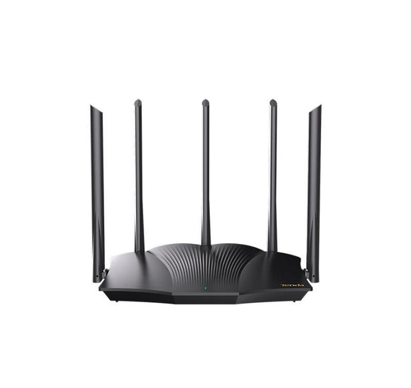 Routeur sans fil tenda ax3000 3 000 mbps 1 x wan gigabit 3 ports gigabit double bande 24 ghz/5 ghz 5 antennes externes wi-fi 6  rx12 pro  timbre vert 08 lei