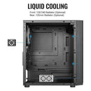 Aerocool HEXFORMBKV2 Micro ATX PC Case 3 Fans FRGB Black