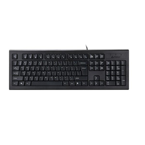 TASTATURA A4TECH, "KRS85", cu fir, 104 taste format standard , USB, negru, "KRS-85-USB" (timbru verde 0.8 lei)