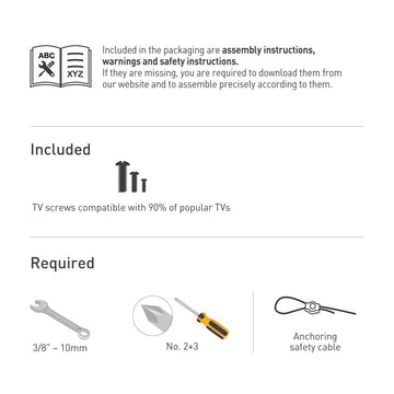 Barkan Mobile TV Mount Cart+Self 32"-83", "SW411H"