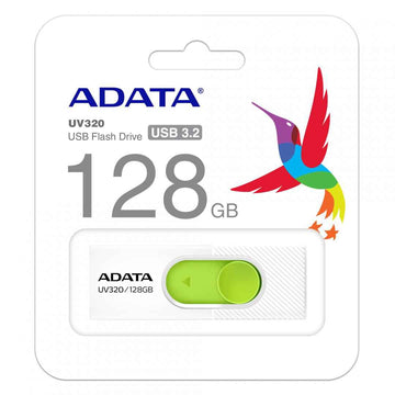 ADATA UV320 USB flash drive 128 GB USB Type-A 3.2 Gen 1 (3.1 Gen 1) Green, White