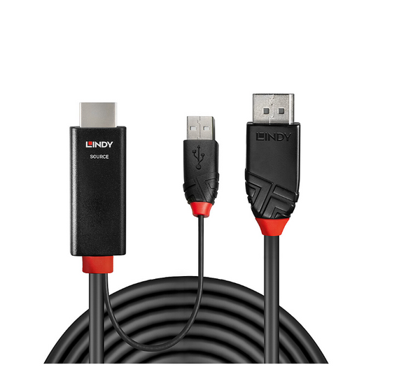 Lindy 1m HDMI to DisplayPort Cable