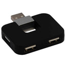 HUB extern SPACER, porturi USB: USB 2.0 x 4, conectare prin USB 2.0, cablu 1m, negru, "SPH-316" (timbru verde 0.8 lei)