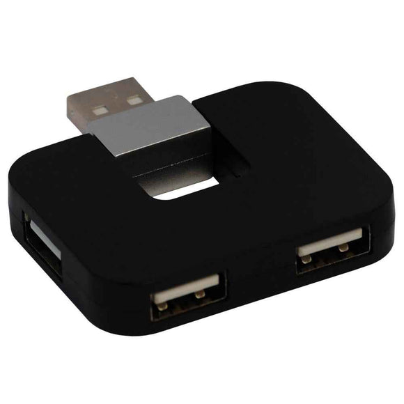HUB extern SPACER, porturi USB: USB 2.0 x 4, conectare prin USB 2.0, cablu 1m, negru, "SPH-316" (timbru verde 0.8 lei)